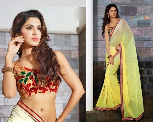 Saree With Designer Blouse