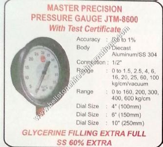 Master precision pressure