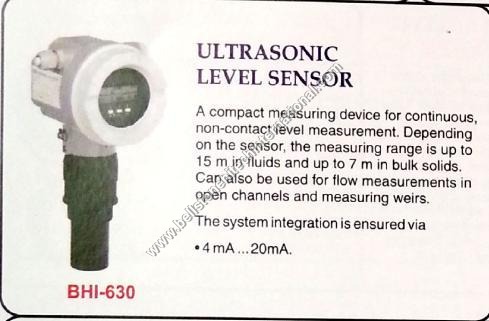 Ultrasonic level sensor