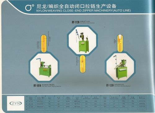 NYLON ZIPPER MACHINERY