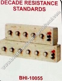 Decade Resistance Standards - Ceramic Metal, 10x5x2 cm, Beige | Precise Resistance, Easy Adjustment, 1-100kΩ Range, ±1% Tolerance