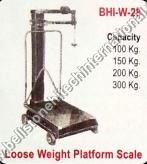 Loose weight platform scale