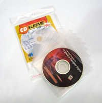 Single Cd Sleeve With Tab & Sticker, 10 Pcs/set