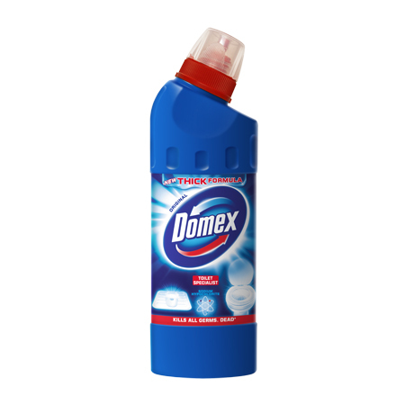 Toilet Cleaner - Plastic Bottle 25x8x8 cm Blue, Powerful Cleaning, Disinfects Toilets, Fresh Fragrance