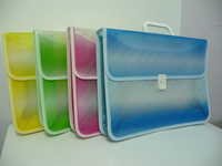 Eos Document Box, Sewn Edges, 2 Pkts, Lock & Handle