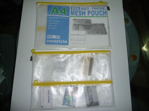 Neostyle Multi-Purpose Mesh Pouch, EVA Zipper A4