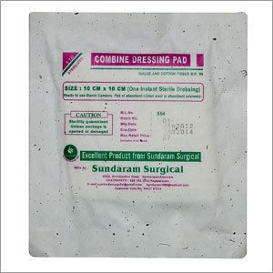 White Combine Dressing Pad Sterile