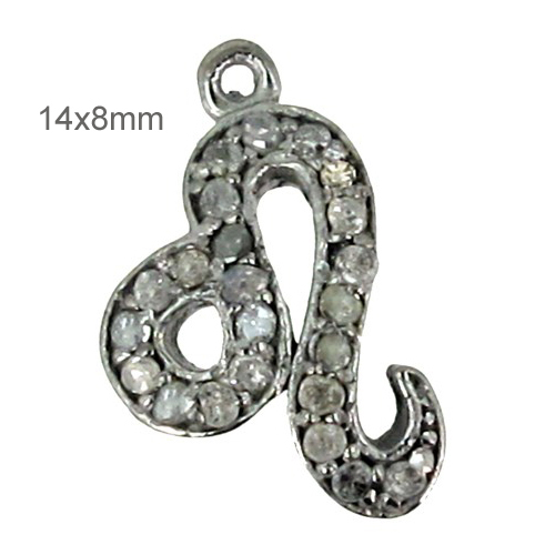 Pave Diamond Silver Finding