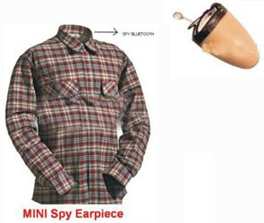 SPY BLUETOOTH EARPIECE SHIRT SET IN DELHI INDIA