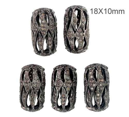 Pave Diamond Silver Finding