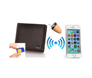 GSM Wallet Earpiece Set - Brown, 1500mAh Battery, 9 Hours Usage | Discreet Wireless Audio, Worldwide Compatibility