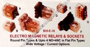 Electro magnetic relays & sockets