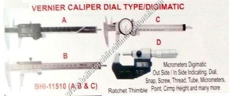 Vernier caliper dial type digimatic