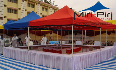 Red And Blue Gazebo Tents