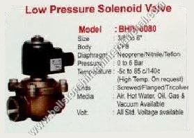 Low pressure solenoid valve 