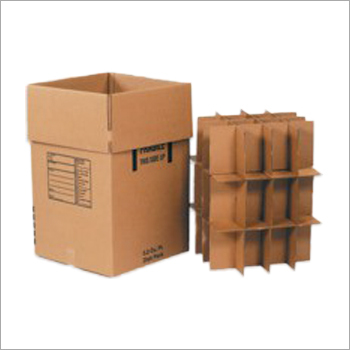 Boxes With Partition - Paper Material, Brown Color | High Strength, Moisture Resistant, Perfect Finish, Durable Design for Organizing Items