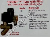 HYDINT Y Type with Filter - Brass/Plastic, 1/4" to 1 1/2", Upto 10 kg/cm² | Automatic Drain, Timer, Integrated Filter, Efficient Moisture Removal