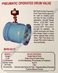 pneumatic operated drum valve