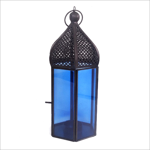 Antique Moroccan Decorative Metal Candle Lantern