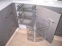 Sleek Carousel Corner Unit