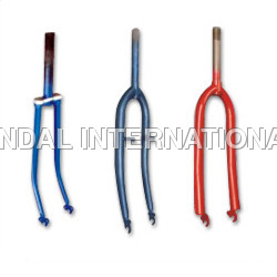 French And Demi Baloon Forks - Steel MTB 20", 24", 26", Blue, Optional Pivot Pins, Durable Design