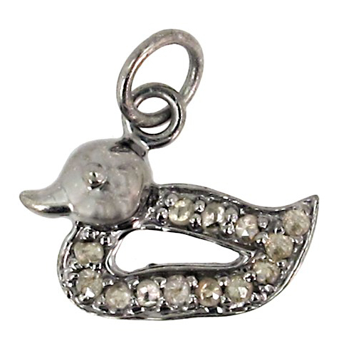 Sterling Silver Diamond Pendant