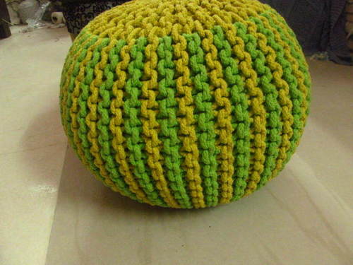 Knitted Floor Pouf