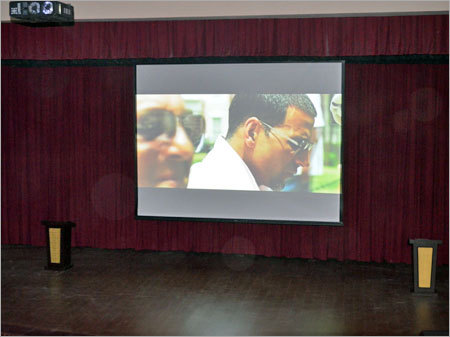 Video Projection System & Stage Curtain