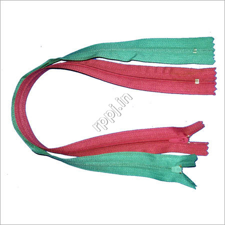Long Zipper Chain - Metal Polyester, Custom Length, Red Green | Durable, Ergonomic, Smooth Zip, Flawless Finish