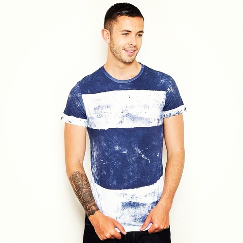 Round Neck T Shirt - Cotton, S-XXL, Blue | Soft Fabric, Comfortable Fit, Durable Material, Stylish Design