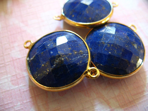 Lot of 30 टुकड़ा Lapis Gemstone Connectors