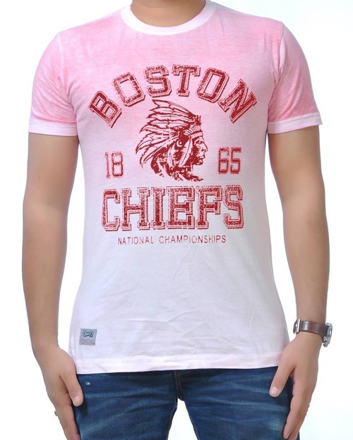 T Shirt - Cotton, S-XXL, Pink | Soft Fabric, Stylish Design, Durable, Comfortable, Breathable, Unique Screen Print