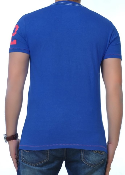 T Shirt - Cotton, M-XXL, Blue | Soft Fabric, Stylish Design, Comfortable Fit, Durable, Breathable