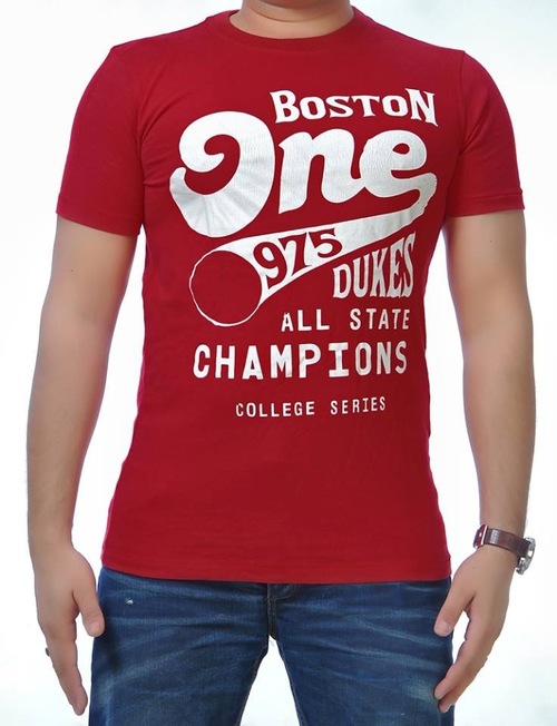T Shirt - Cotton, M-XL, Red | Soft Fabric, Stylish Design, Durable, Comfortable Fit, Cool Screen Print