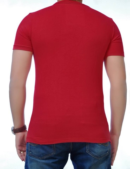 T Shirt - Cotton, S-XXL, Red | Soft Fabric, Stylish Design, Durable Material, Comfortable Fit, Breathable