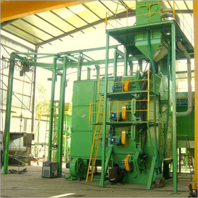 4 Wheels Hanger Type Shot Blasting Machine
