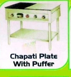 34 - Stainless Steel 700x500x800 mm Silver, 4 Burner Gas Flat Top with Efficient Cooking and Easy Cleaning