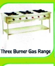 Three burner gas range