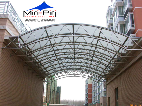 White Polycarbonate Entrance Structures