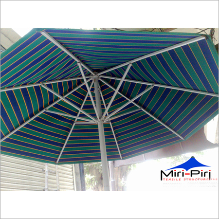 Green And Blue Outdoor Umbrellas