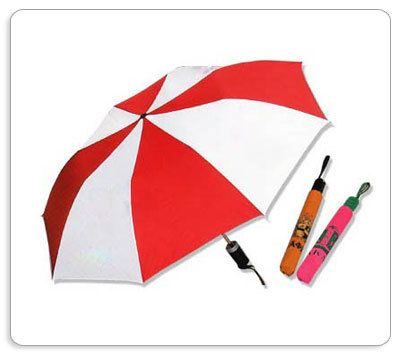 Red And White Promotional Golf Umbrellas