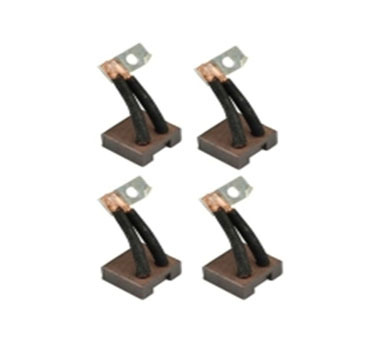 CARBON BRUSH (SET OF 4) - Carbon Graphite, 10x10x20 mm, 24V, 10 Amps | High Conductivity, Long Lifespan, Low Friction, Precise Machining