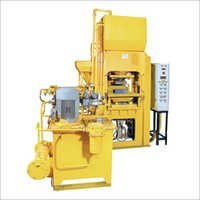 Interlocking Concrete Block Making Machine - 4000 Blocks/8 Hours, 10 Hp Steel, Yellow, Fully Automatic With 63 Tons Hydraulic Pressure