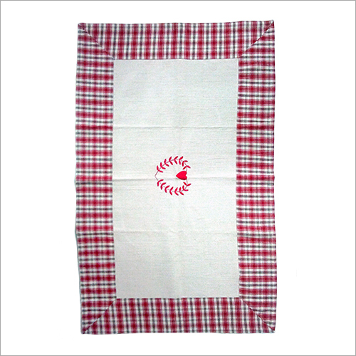 White & Red Designer Table Mats