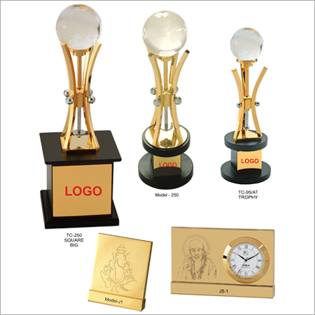 Metal Trophies - Metal, Wood Base, Gold Color | Elegant Design, Eye-Catching, Long-Lasting Shine