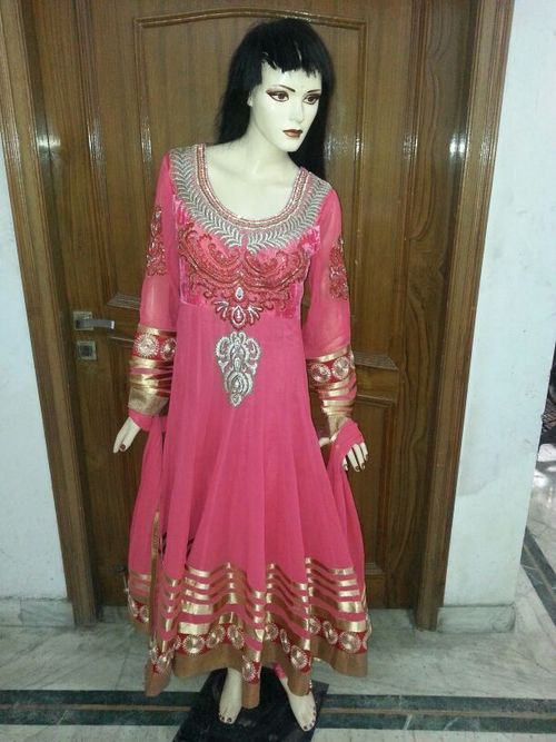 Peach Anarkali Salwar Kameez
