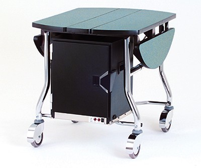 Hot case dining table