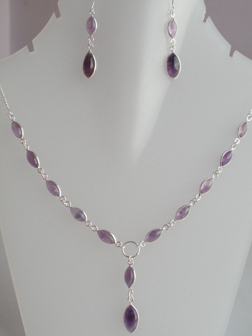 Gemstone Bezel Necklace