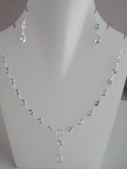 Blue Topaz Necklace