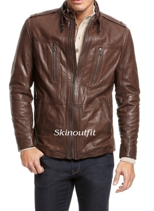 Mens Leather stylish jacket